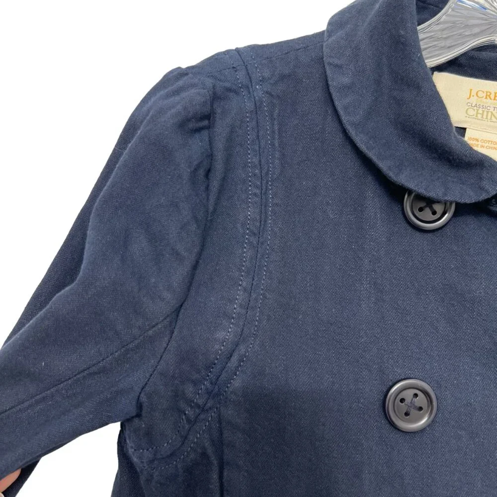 J. Crew Classic Twill Chino double breasted women's jacket size 0 - Picture 4 of 8